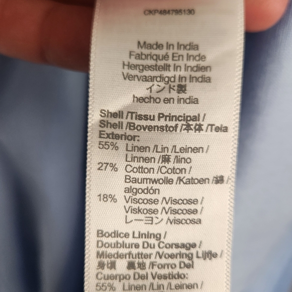 Madewell Sweetheart Midi Dress in Linen-Cotton Blend - Picture 9 of 10